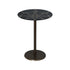 Accent Table with Brass Inlay